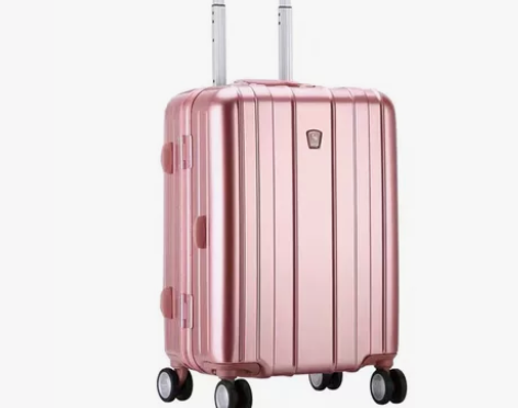 爱华仕 铝框箱 20寸 玫瑰金 感...