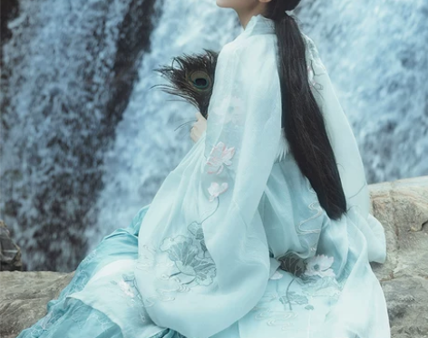 钟灵记般若大袖衫搭齐胸襦裙流仙汉服女中国风...