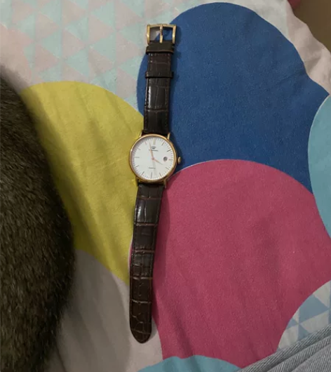 天王手表电池没电了，去年买的没怎么戴过，喜...