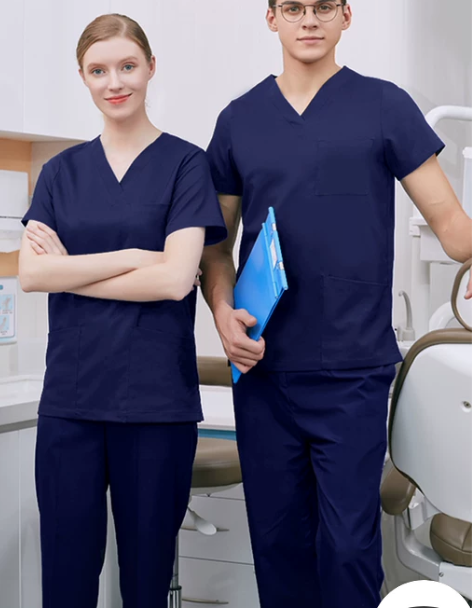 口腔牙科洗手衣女手术室刷手护士纯棉夏季长袖...