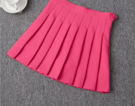 2022新款百褶裙学生裙百褶短裙a字裙半身...