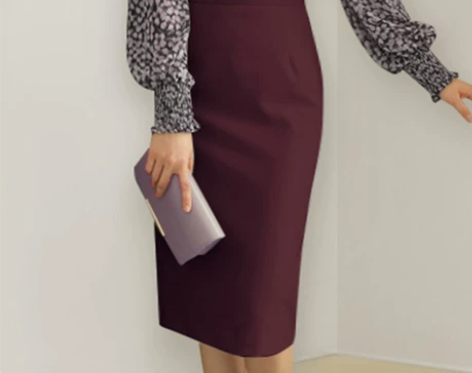 全新卡璐汐铅笔裙半身裙女高腰一步裙中长款包...