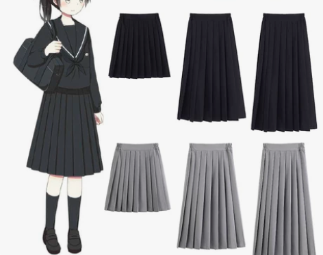 JK制服裙 纯色 [右]42cm：20  ...