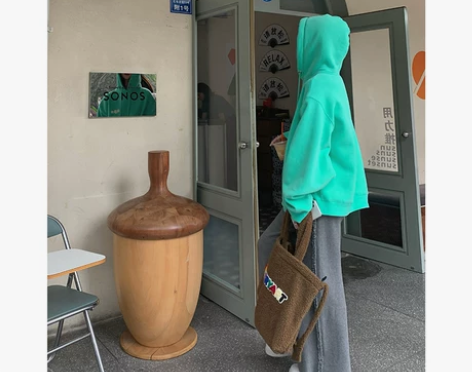 白水女 毛边阔腿休闲裤女垂感春秋韩版宽松显...