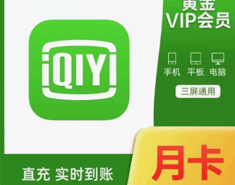 爱艺奇vip会员一个月爱奇艺黄金会员月卡 ...