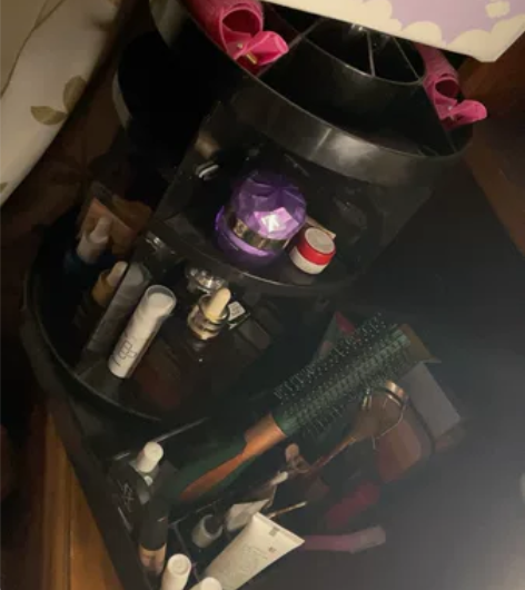 化妆品收纳盒透明旋转亚克力桌面 搬家出闲置...