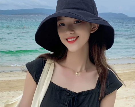 日系渔夫帽遮阳帽女遮脸防晒百搭防紫外线大帽檐韩版大沿帽太阳帽...