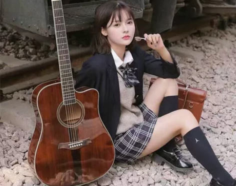 41寸单板民谣吉他初学者男女学生吉他新手入...