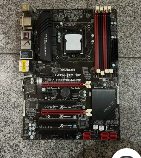 华擎h87 performance主板 拆...