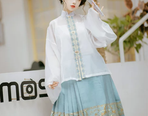 仙楚姬：俏鼠登莲 原创汉服女明制对襟立领琵...