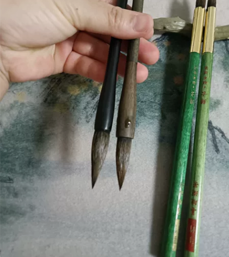 善琏湖笔狼豪中楷毛笔 善琏黑檀木狼毫毛笔 ...