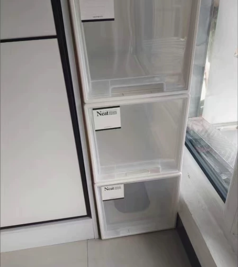 【两个装18元】全 新收纳箱超市清仓处理！抽屉式收纳箱透明塑...