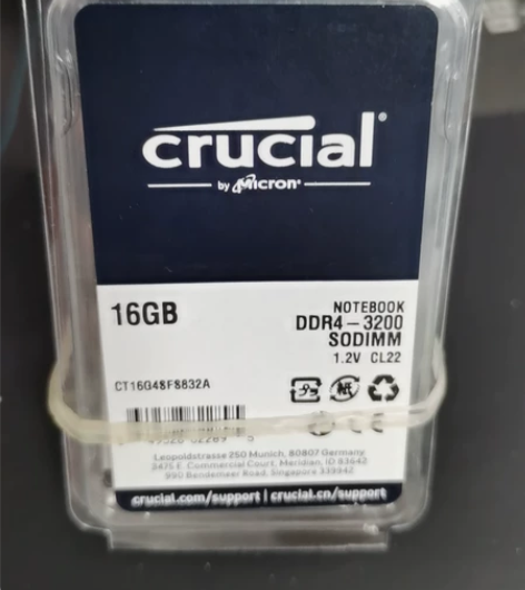 镁光英睿达DDR4 16G 3200hz笔...