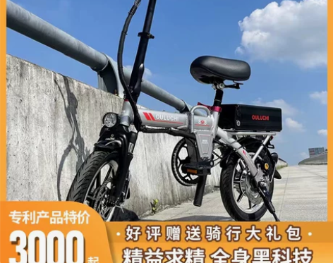 折叠电动自行车小型专业滴滴代驾电动车新国标...