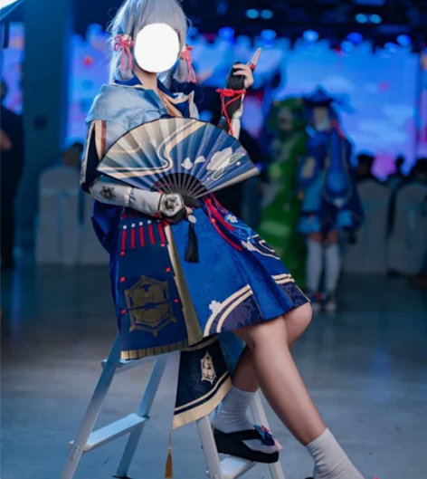 三町目家原神cos 神里绫华大全套M码 从...