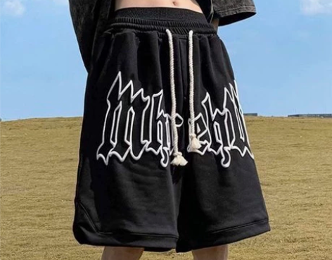 休闲短裤男夏季美式五分裤潮牌港风运动宽松篮...