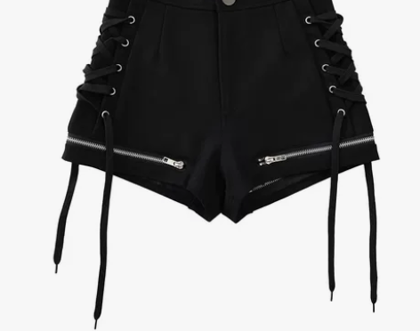 热裤短裤新款紧身女高腰黑色弹力超短裤运动绑...