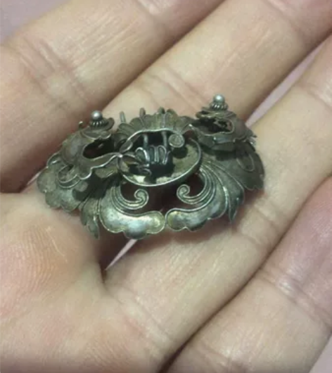 清代银鎏金帽正，工艺复杂，品相看视频，包真...