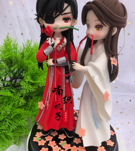 天官赐福 谢怜花城超轻粘土手办玩偶自制周边...