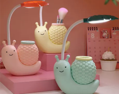 充插两用LED可爱学生台灯护眼学习宿舍床头...