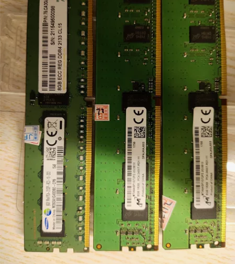 出售自用服务器内存条3条打包，8gb 感兴...