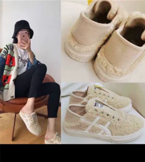 泰迪毛毛单鞋女新款百搭韩版东大门潮鞋平底 ...