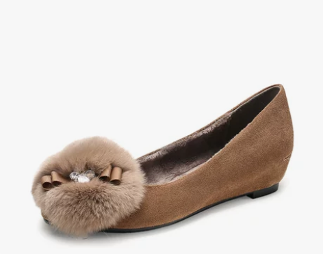 卓诗尼2017秋季新款内增高浅口单鞋 时尚...