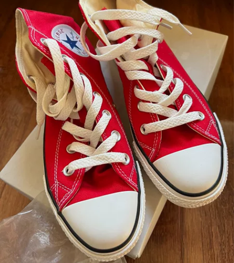 匡威帆布鞋 高帮帆布鞋 全新  37码 鞋...