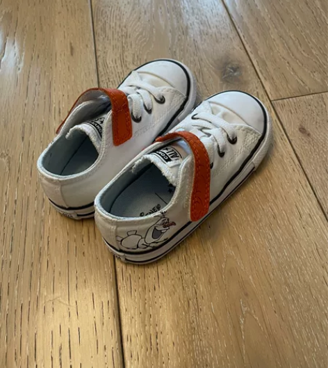 匡威converse迪士尼联名艾莎雪宝 白...