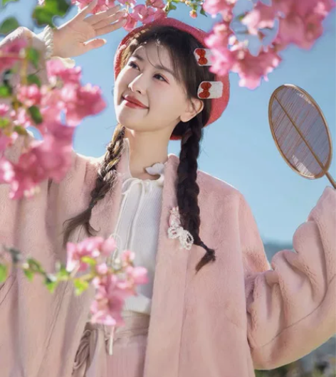 七月夕原创汉服 绛璎（代拍） 针织内搭毛毛...