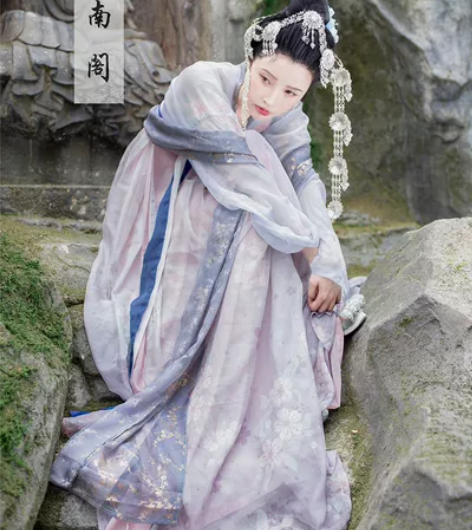 司南阁 绝版正版 画仙大全套 唐风齐胸襦裙汉服 包括图上内搭...