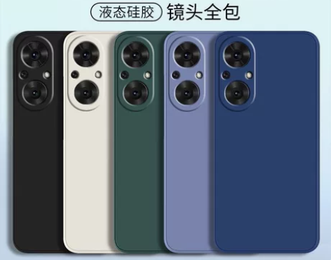 荣耀50se手机保护套直边液态硅胶防摔全包...