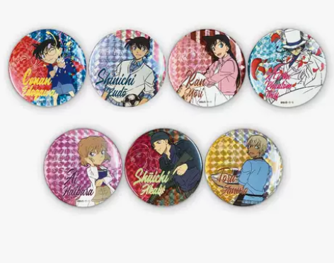 现货 名侦探柯南周边 闪吧唧徽章 新一小兰...