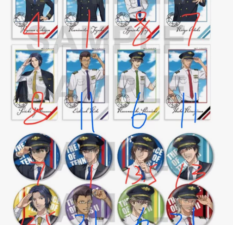 转  网球王子 成田机场场贩手冢迹部卡片（...