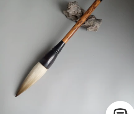 八十年代纯羊毫大斗笔 年份足，笔毛老熟，黑...