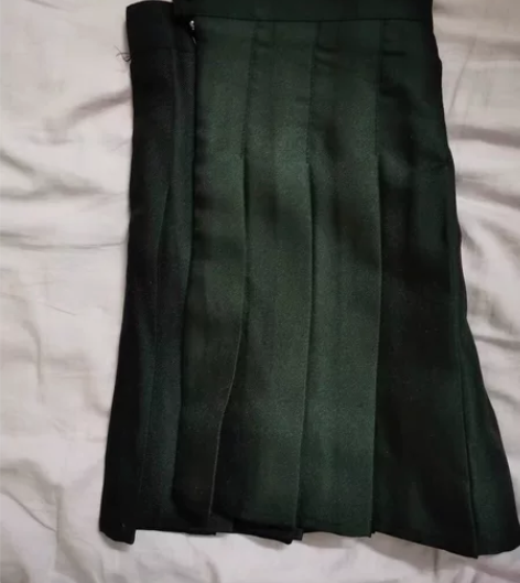 卡其色百褶裙女半身裙短裙秋冬新款高腰学生j...