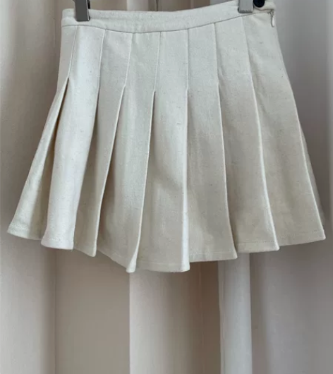 毛呢百褶裙女秋冬高腰防走光A字显瘦短裙潮 ...