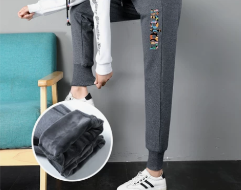 休闲裤女 女裤休闲裤加绒运动裤女秋冬季宽松...