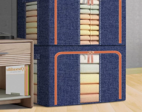 布艺收纳箱 布艺收纳箱衣服家用牛津衣物被子...