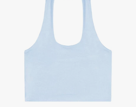 纯欲性感运动吊带小背心女夏季甜辣妹挂脖白色...