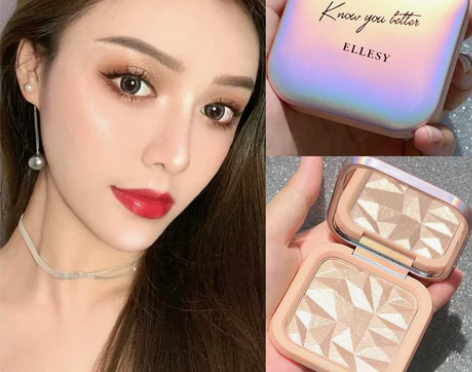 李佳琪推荐艾高光粉饼修容土豆泥香槟色高光提...