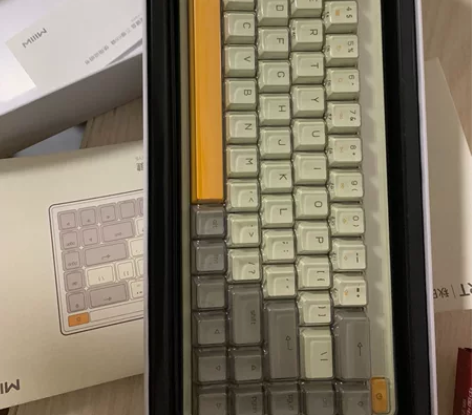 键盘三模小米有品 米物ART机械键盘无线蓝...