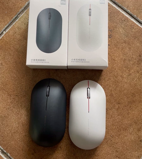 小米无线鼠标2代 笔记本电脑办公鼠标 两种颜色都有9新：25...