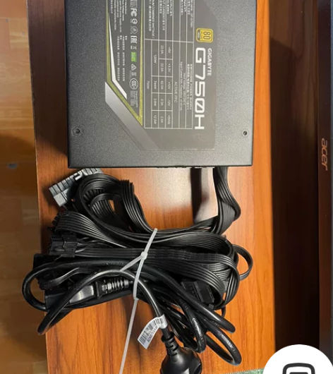 技嘉g750h 额定750w金牌半模组电源...