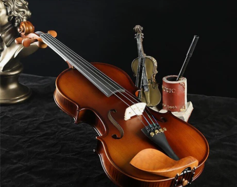 雅卡萨手工实木专业级小提琴初学者入门考级乐...