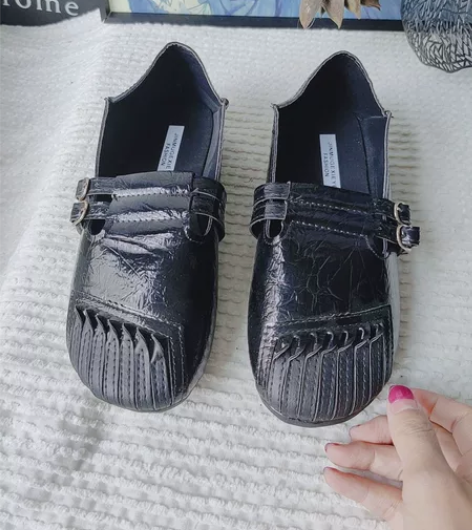 38码全新女鞋低帮鞋单鞋圆头套脚两穿拖鞋软...