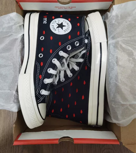 正品匡威高帮帆布鞋#鞋控的日常 ，高帮帆布...