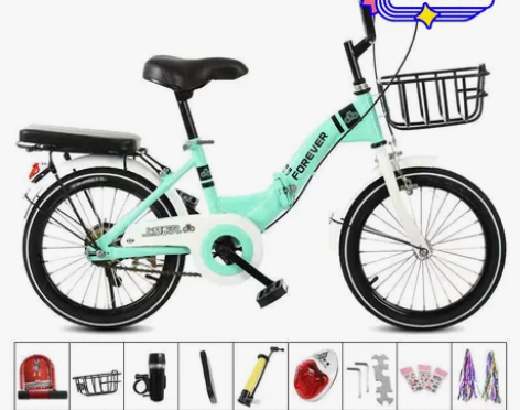 永久儿童折叠自行车男女孩小学生中大童6-8...