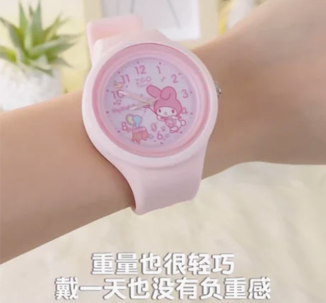 正港ZGOx三丽鸥系列硅胶手表玉桂狗美乐蒂...