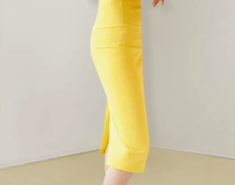 铅笔裙 半裙铅笔裙卡璐汐通勤高腰包裙半身裙...